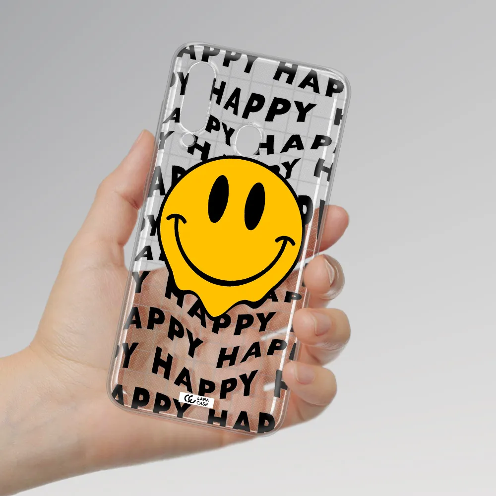 Happy Emoji Samsung A60 Clear TPU Case