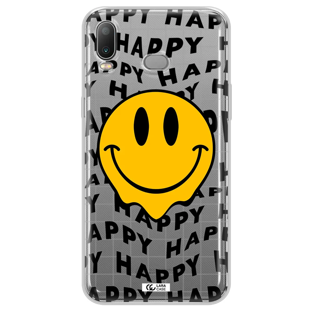Happy Emoji Samsung A6S Clear TPU Case