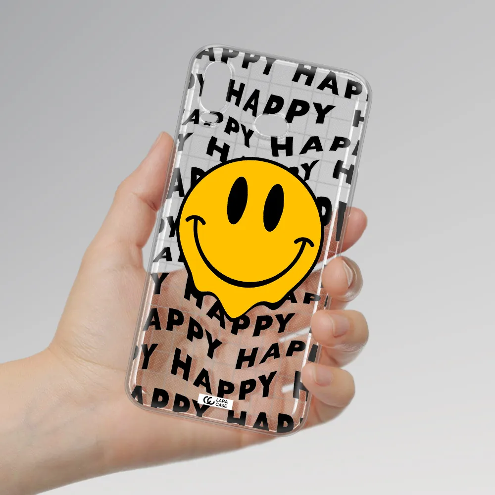 Happy Emoji Samsung A6S Clear TPU Case