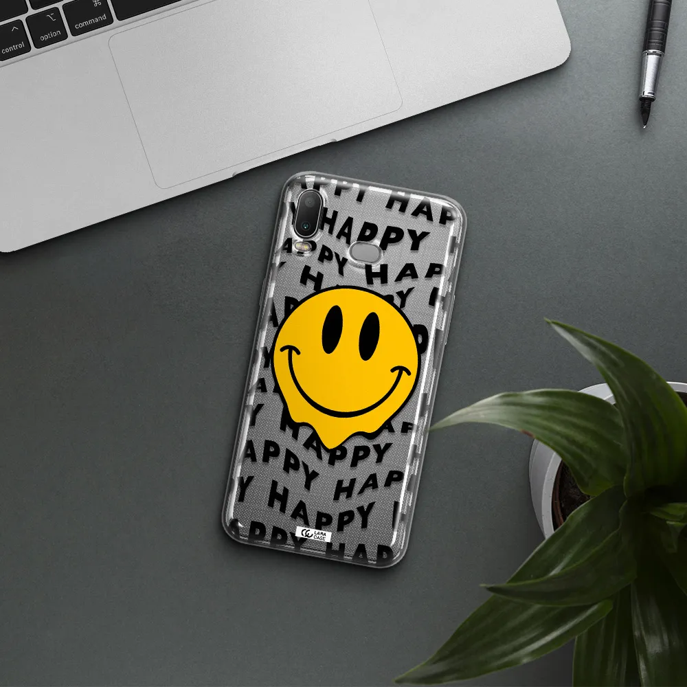 Happy Emoji Samsung A6S Clear TPU Case
