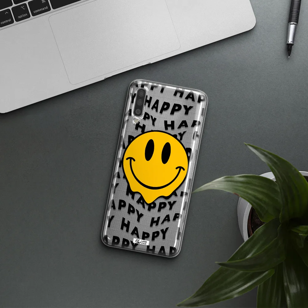 Happy Emoji Samsung A70 Clear TPU Case