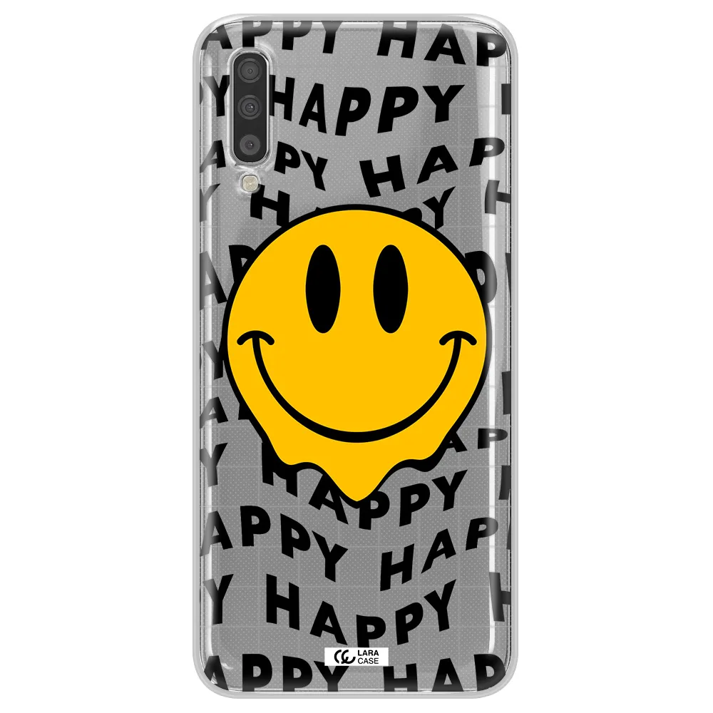 Happy Emoji Samsung A70S Clear Tpu Case