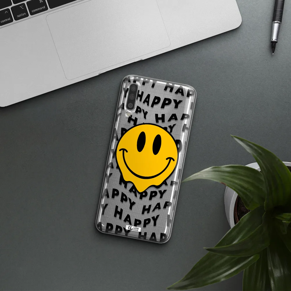 Happy Emoji Samsung A70S Clear Tpu Case