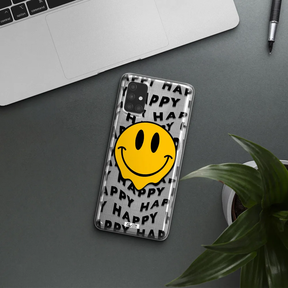 Happy Emoji Samsung A71 Clear TPU Case