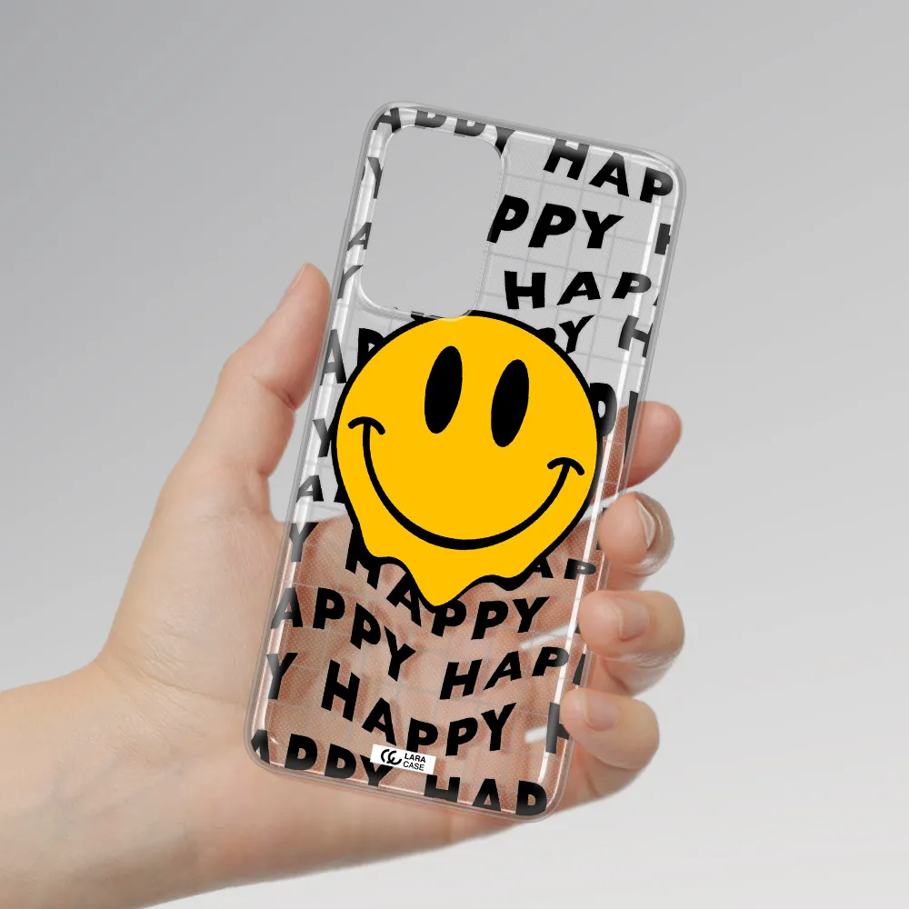 Happy Emoji Samsung A72 Clear TPU Case