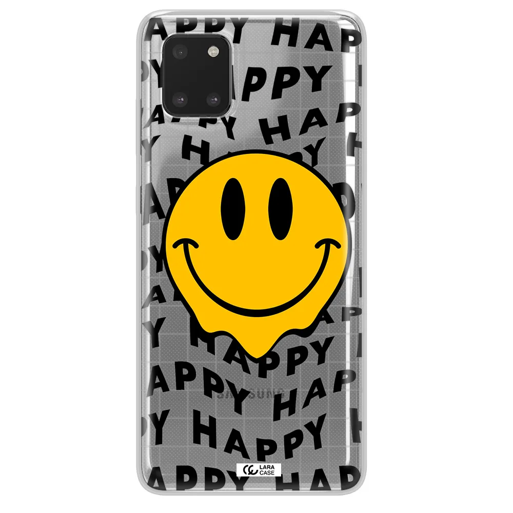 Happy Emoji Samsung A81 Clear TPU Case
