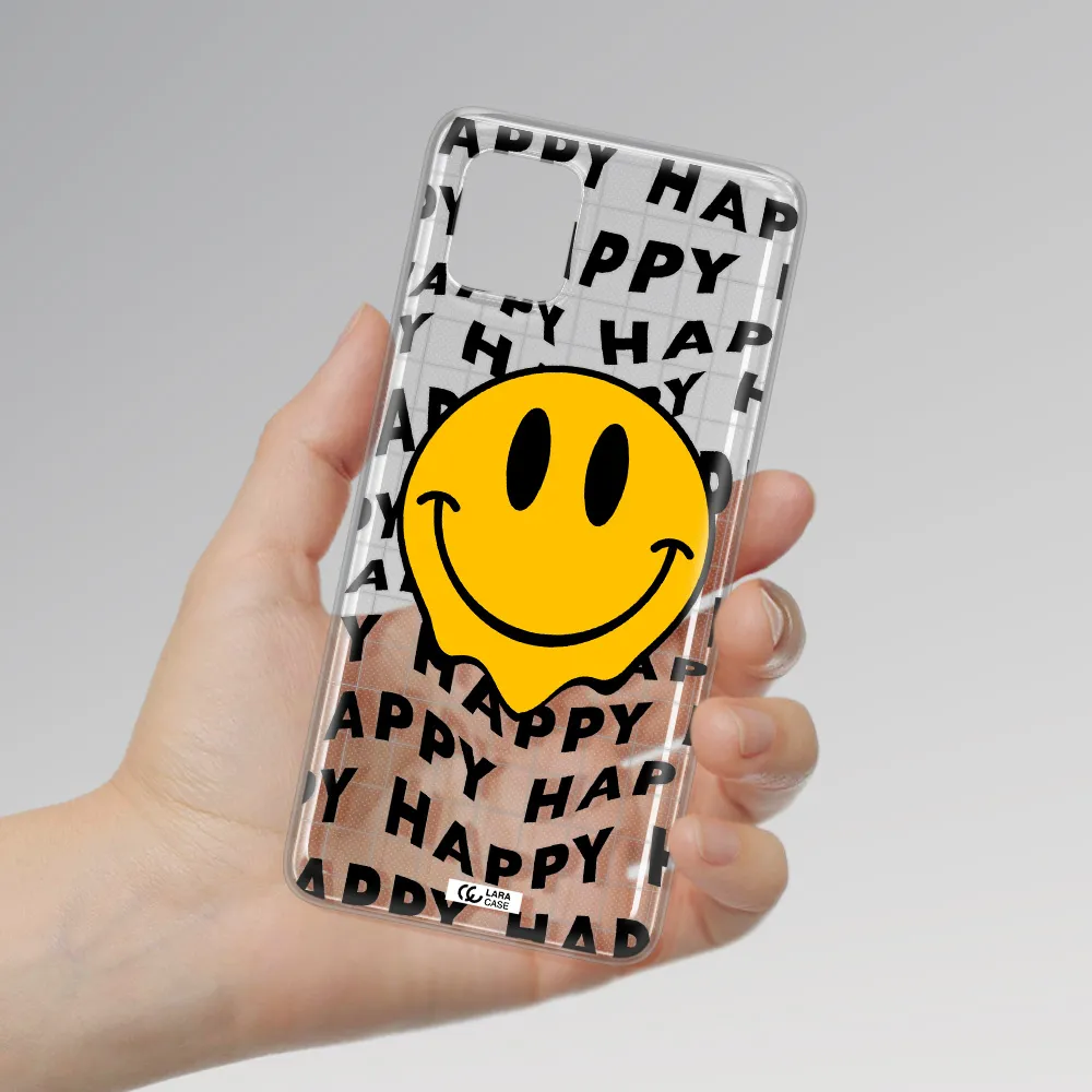 Happy Emoji Samsung A81 Clear TPU Case