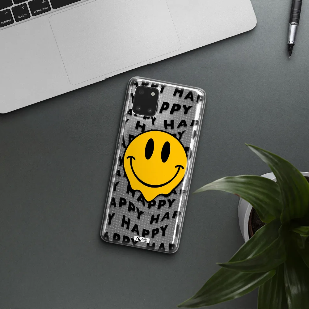 Happy Emoji Samsung A81 Clear TPU Case