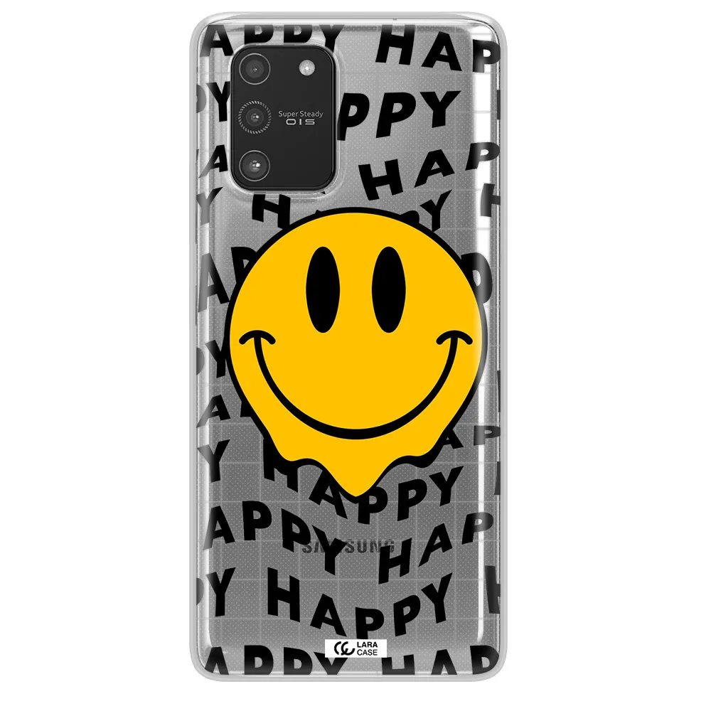 Happy Emoji Samsung A91 Clear TPU Case