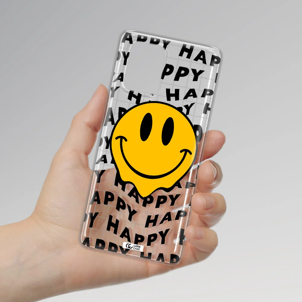 Happy Emoji Samsung A91 Clear TPU Case