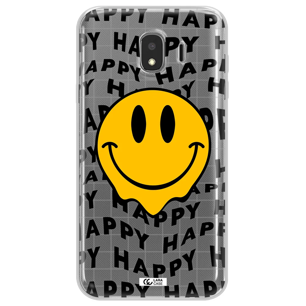 Happy Emoji Samsung J4 Clear TPU Case