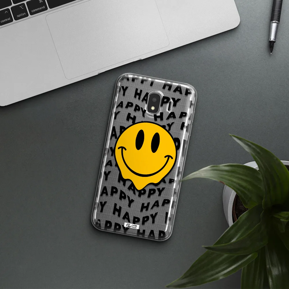 Happy Emoji Samsung J4 Clear TPU Case