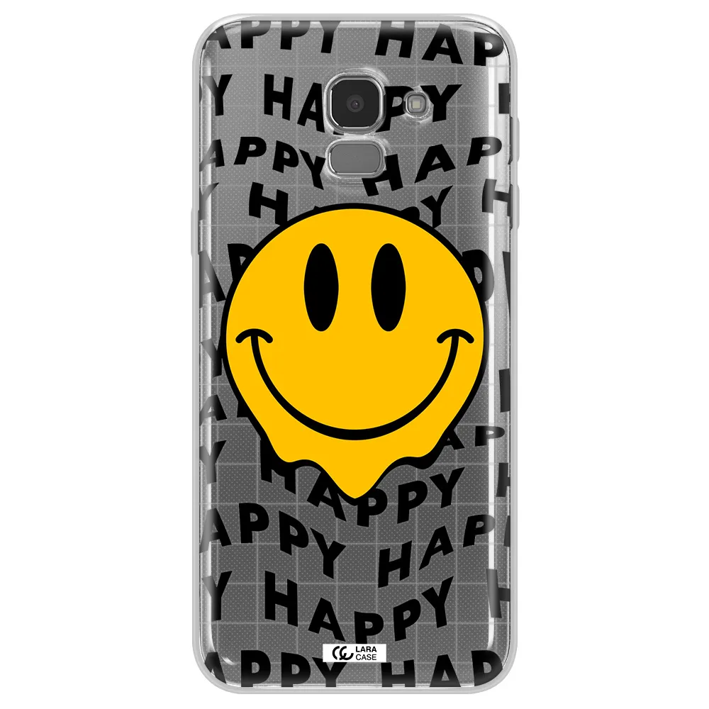Happy Emoji Samsung J6 Clear TPU Case
