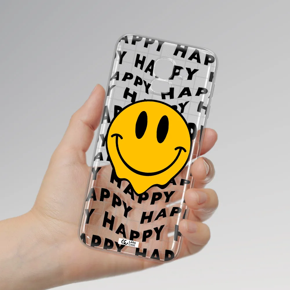 Happy Emoji Samsung J6 Clear TPU Case