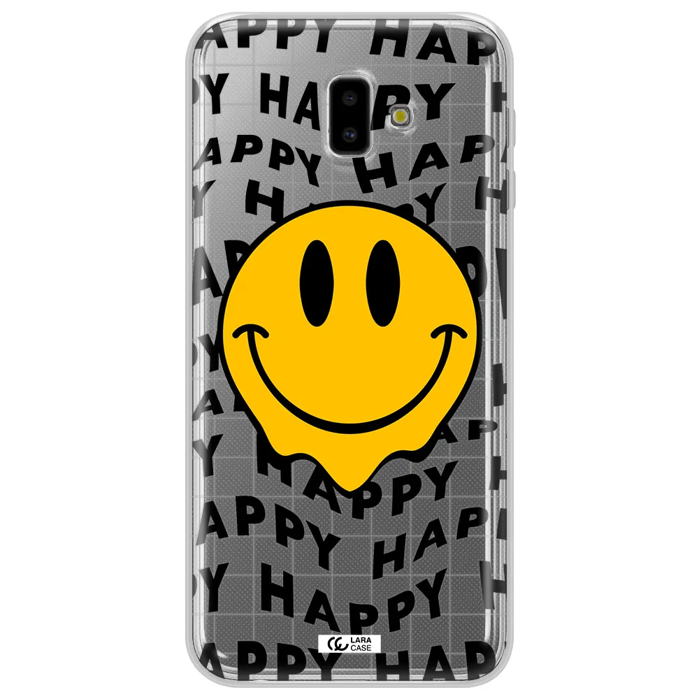 Happy Emoji Samsung J6 Plus Clear TPU Case