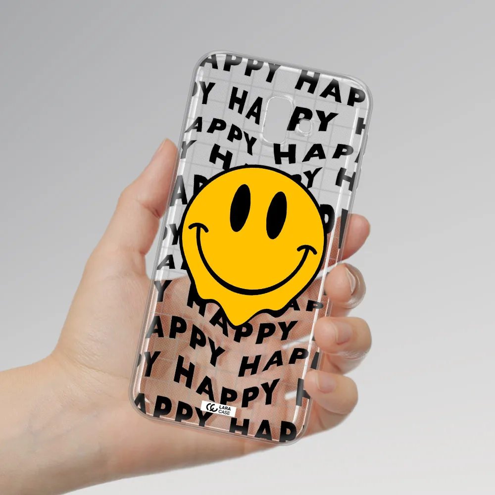 Happy Emoji Samsung J6 Plus Clear TPU Case