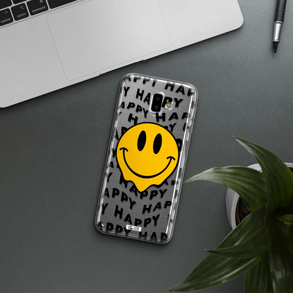 Happy Emoji Samsung J6 Plus Clear TPU Case