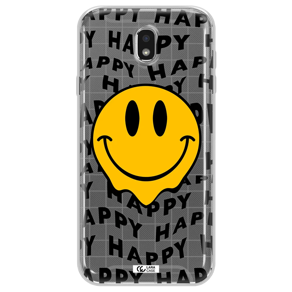 Happy Emoji Samsung J7 Pro Clear TPU Case