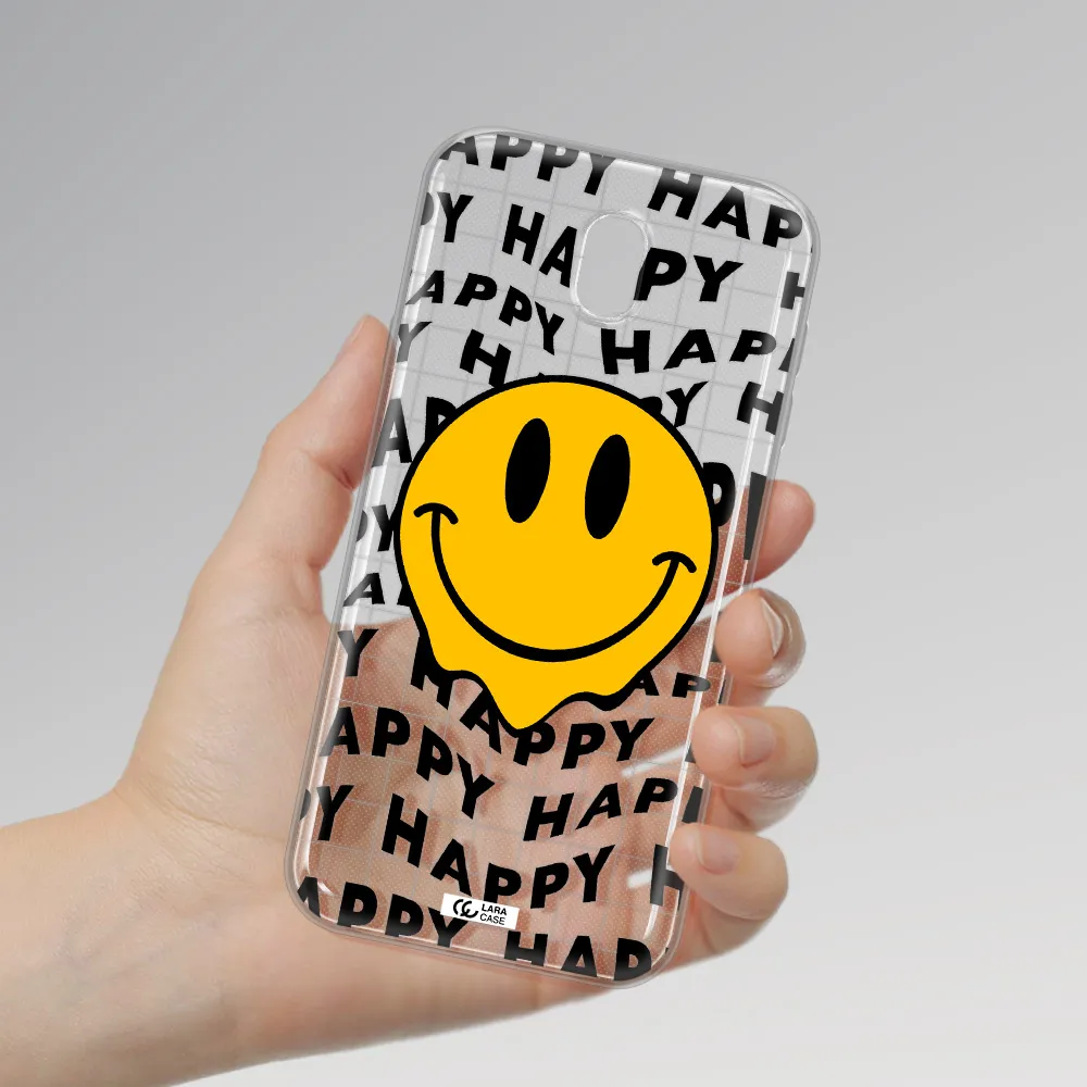 Happy Emoji Samsung J7 Pro Clear TPU Case