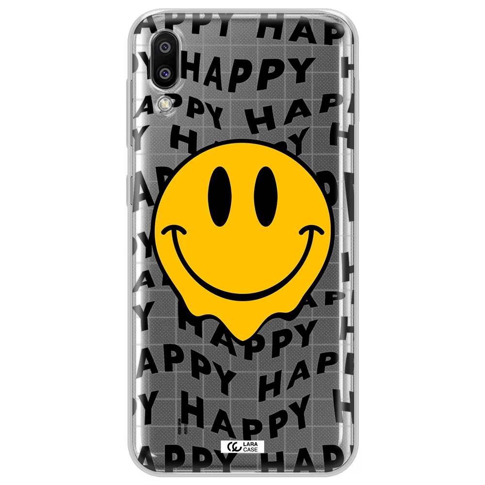 Happy Emoji Samsung M10 Clear TPU Case