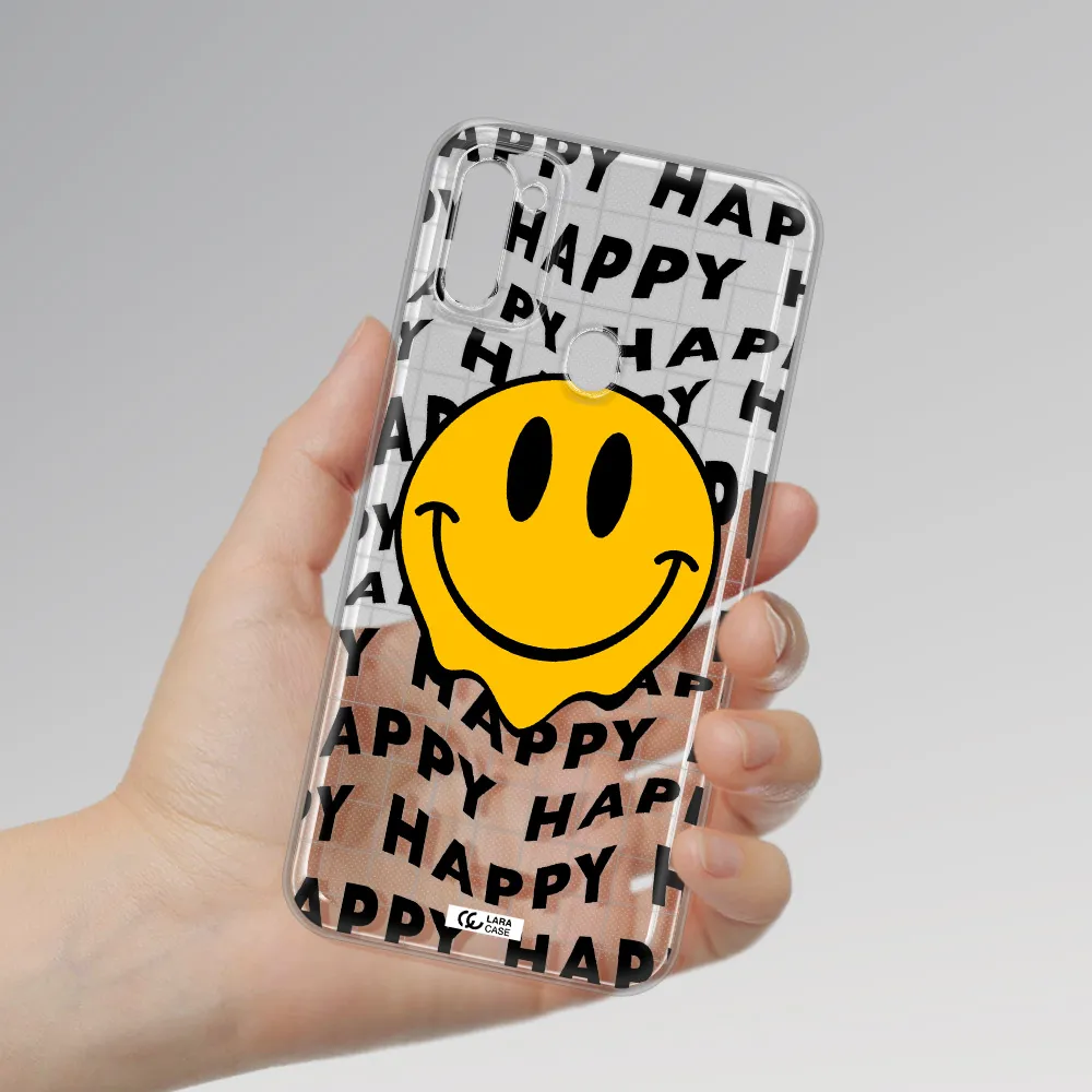 Happy Emoji Samsung M11 Clear TPU Case