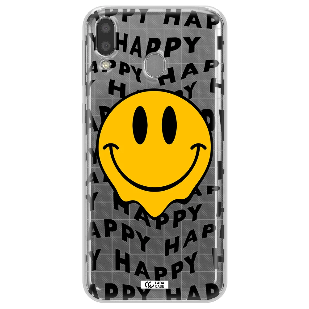 Happy Emoji Samsung M20 Clear TPU Case