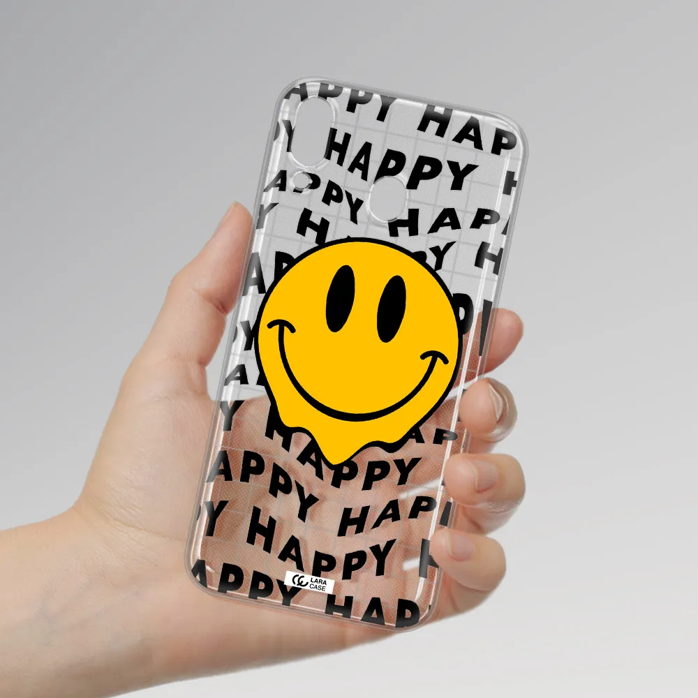 Happy Emoji Samsung M20 Clear TPU Case
