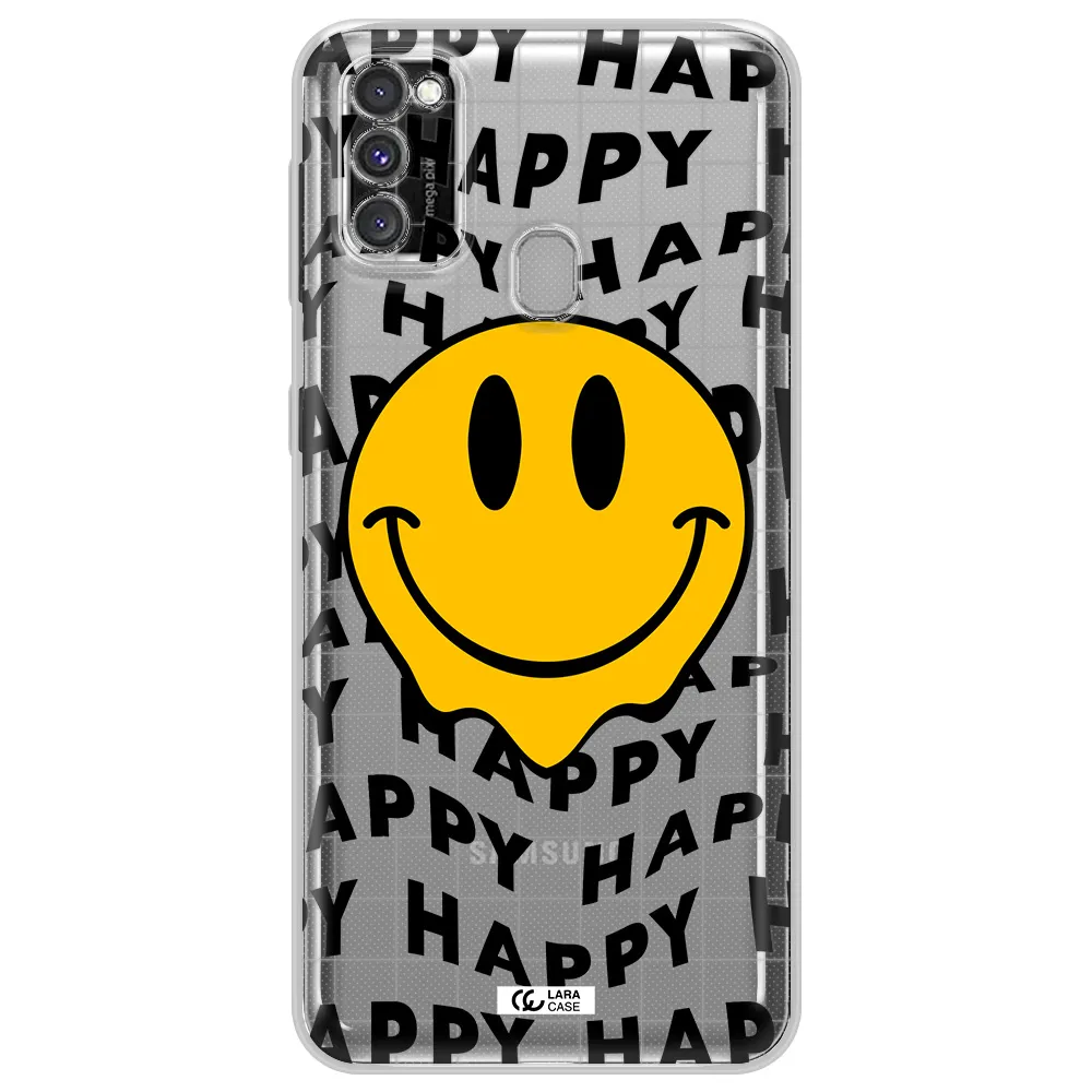 Happy Emoji Samsung M30S Clear TPU Case