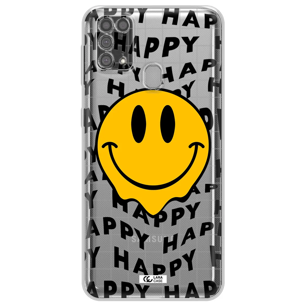 Happy Emoji Samsung M31 Clear TPU Case