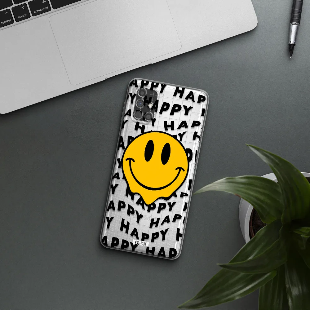 Happy Emoji Samsung M31S Clear TPU Case