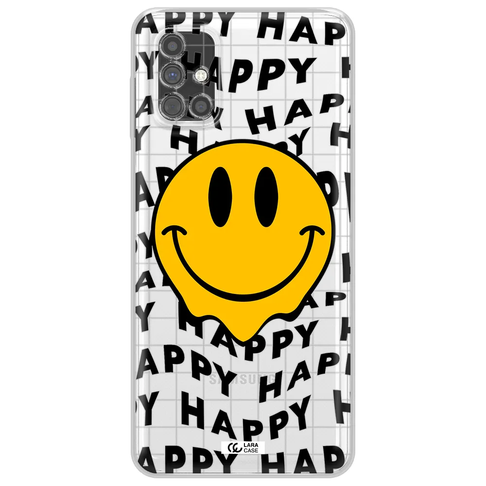 Happy Emoji Samsung M51 Clear TPU Case