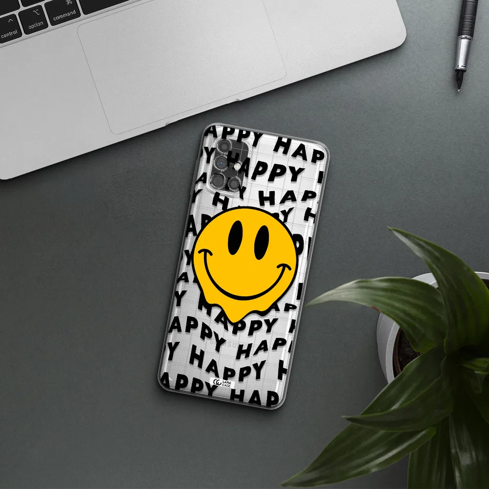 Happy Emoji Samsung M51 Clear TPU Case