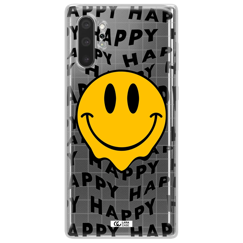 Happy Emoji Samsung Note 10 Plus Clear TPU Case
