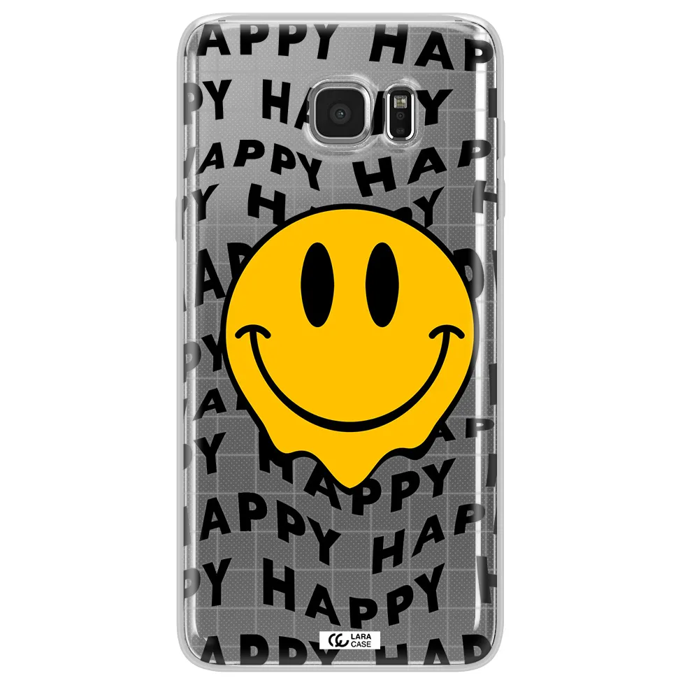 Happy Emoji Samsung Note 5 Clear TPU Case