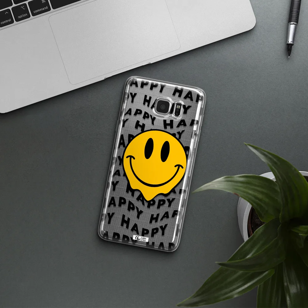 Happy Emoji Samsung Note 5 Clear TPU Case