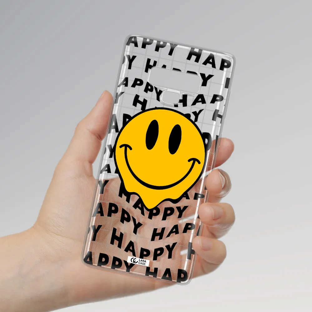 Happy Emoji Samsung Note 9 Clear TPU Case