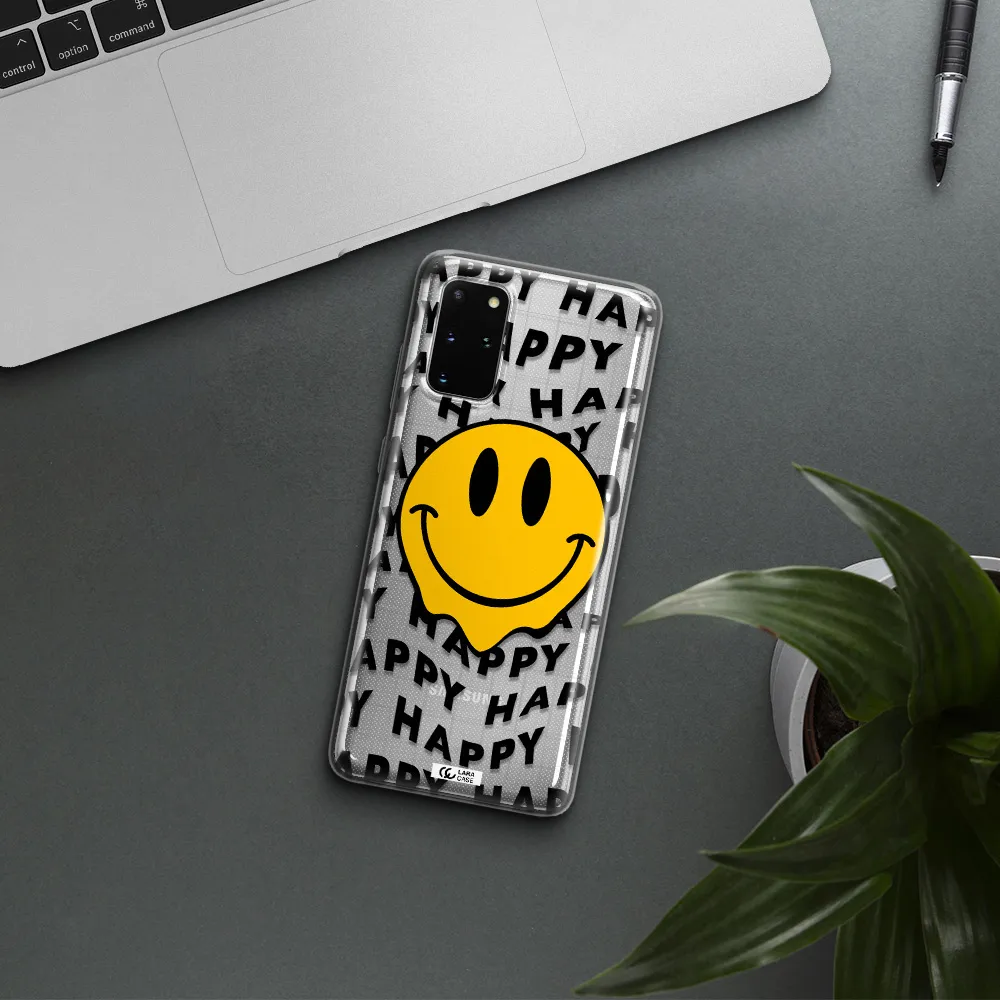 Happy Emoji Samsung S 20 Plus Clear TPU Case