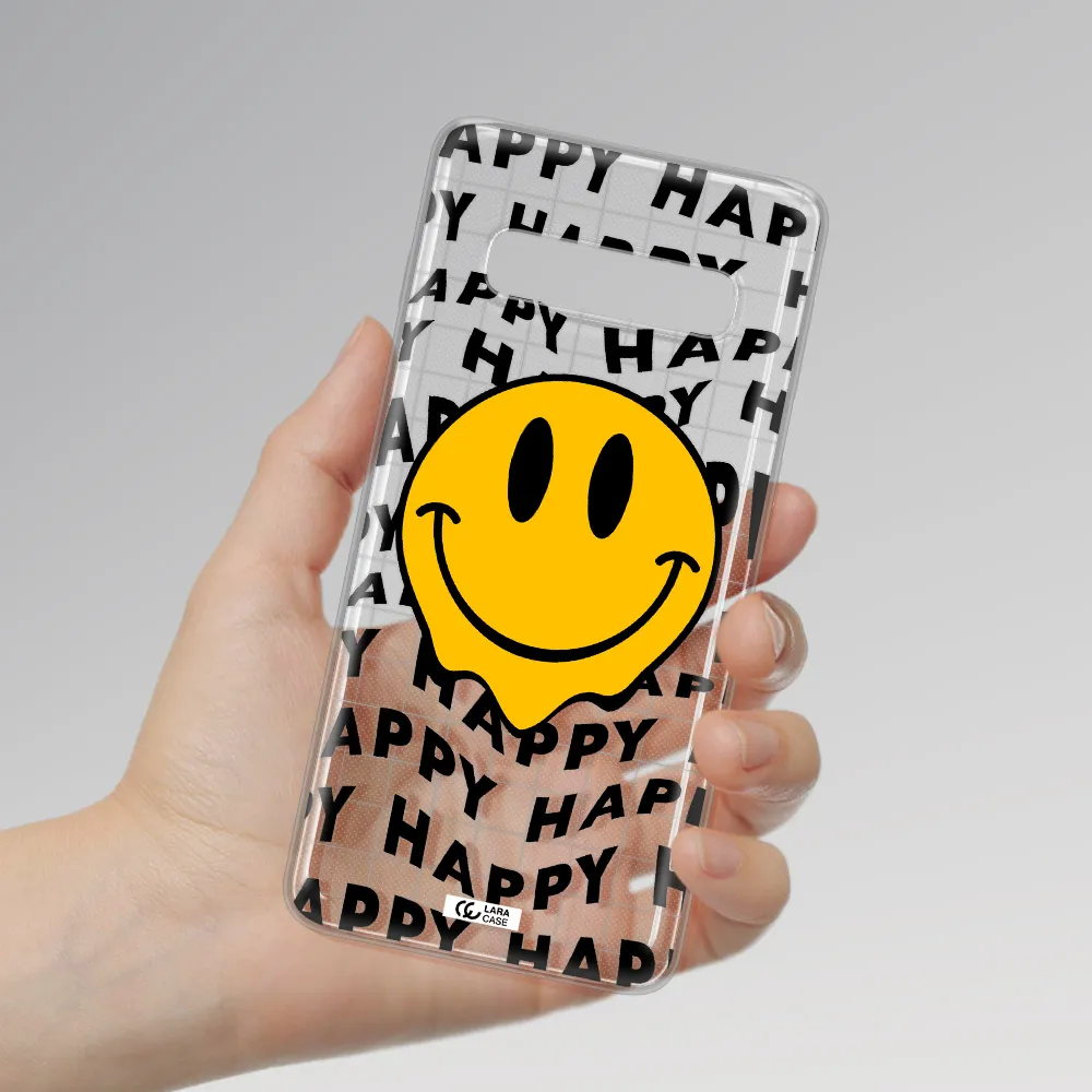 Happy Emoji Samsung S10 Plus Clear TPU Case