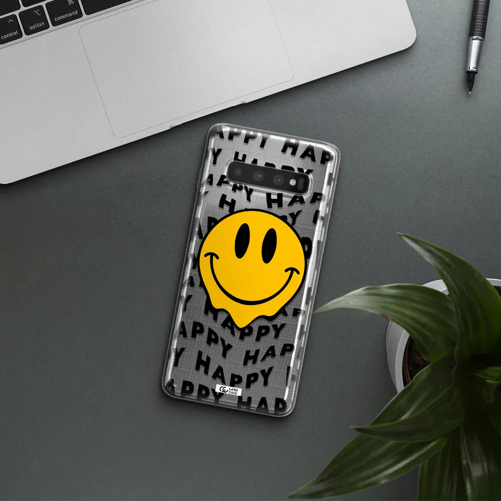 Happy Emoji Samsung S10 Plus Clear TPU Case