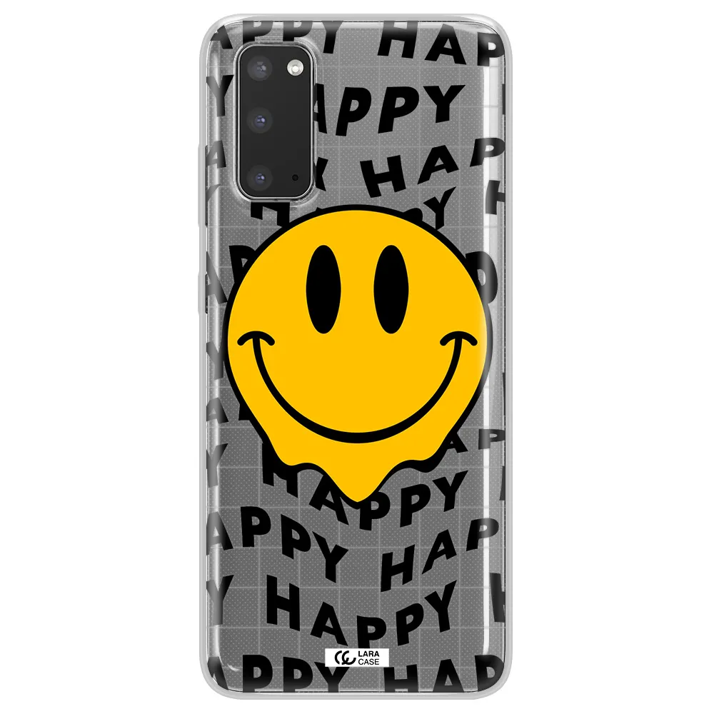 Happy Emoji Samsung S20 Clear TPU Case