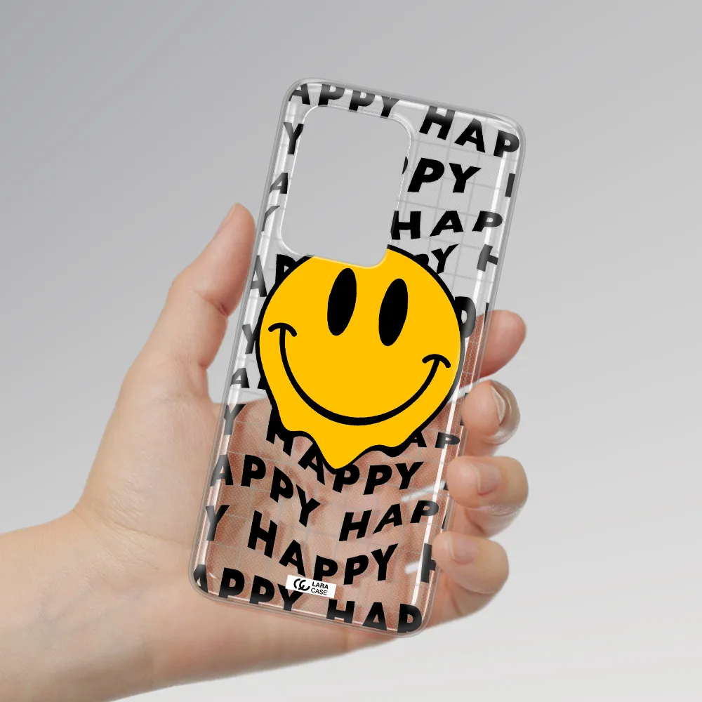 Happy Emoji Samsung S20 Ultra Clear TPU Case