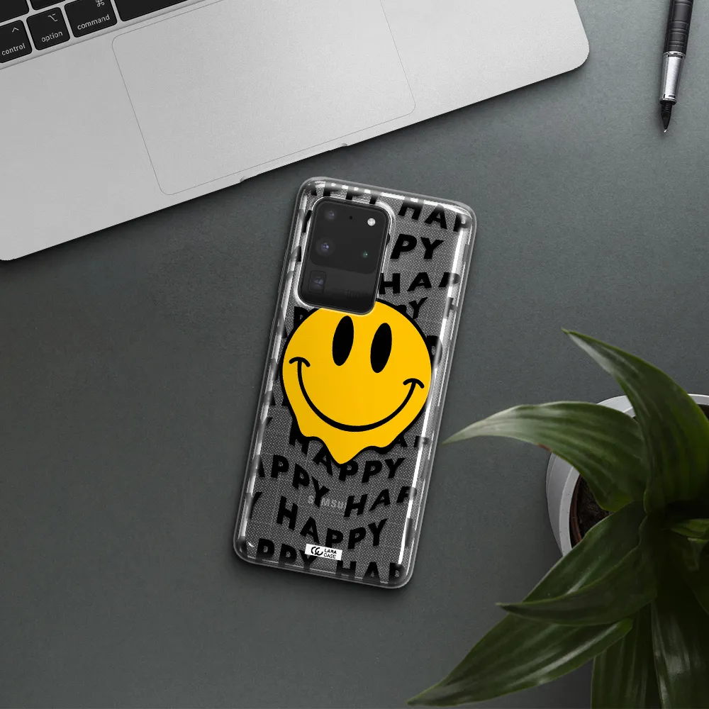 Happy Emoji Samsung S20 Ultra Clear TPU Case