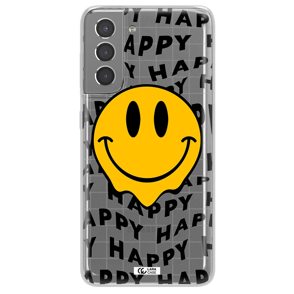 Happy Emoji Samsung S21 Clear TPU Case