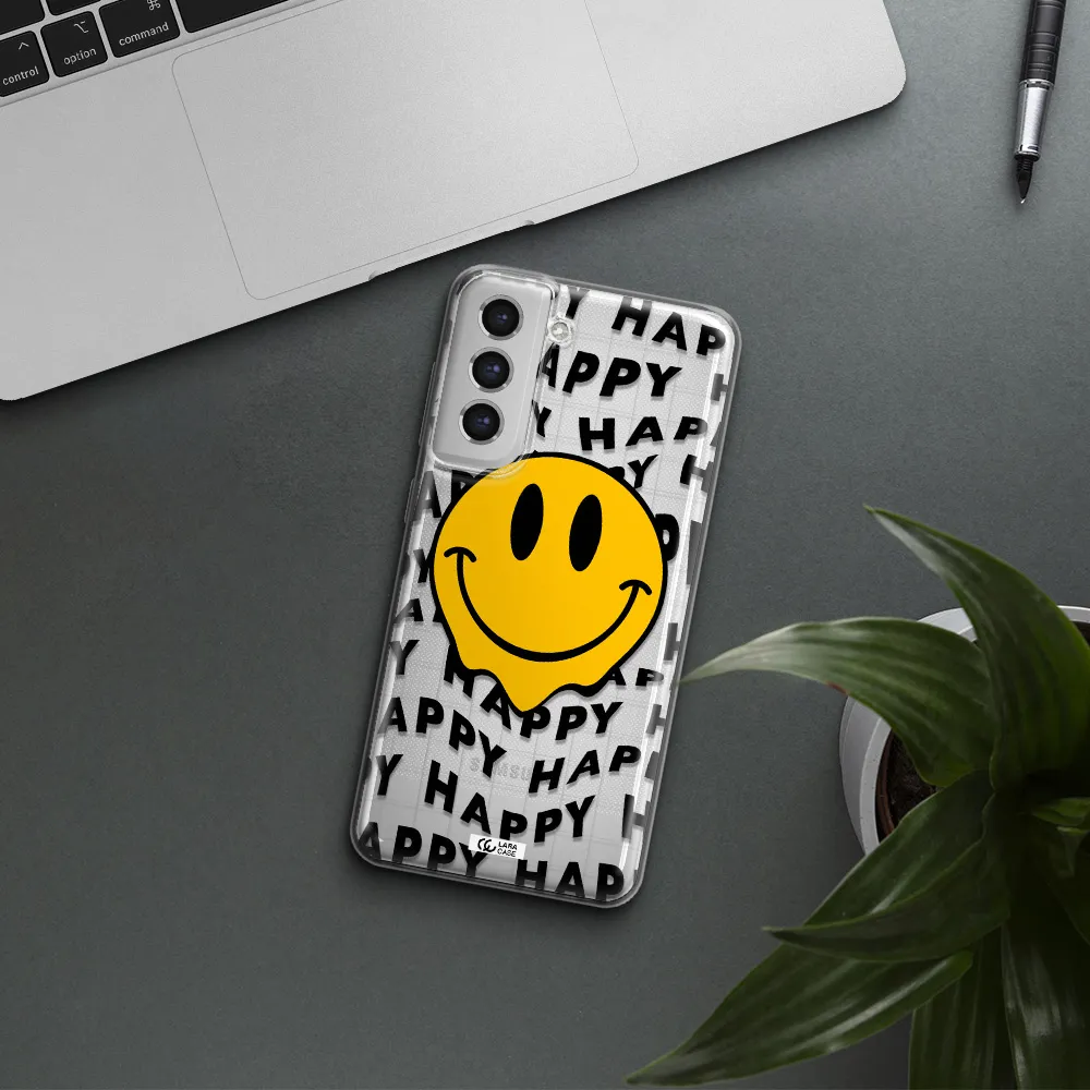 Happy Emoji Samsung S21 Fe Clear Tpu Case