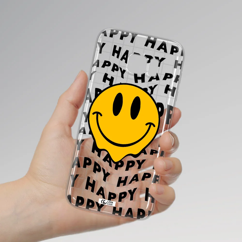 Happy Emoji Samsung S7 Edge Clear TPU Case