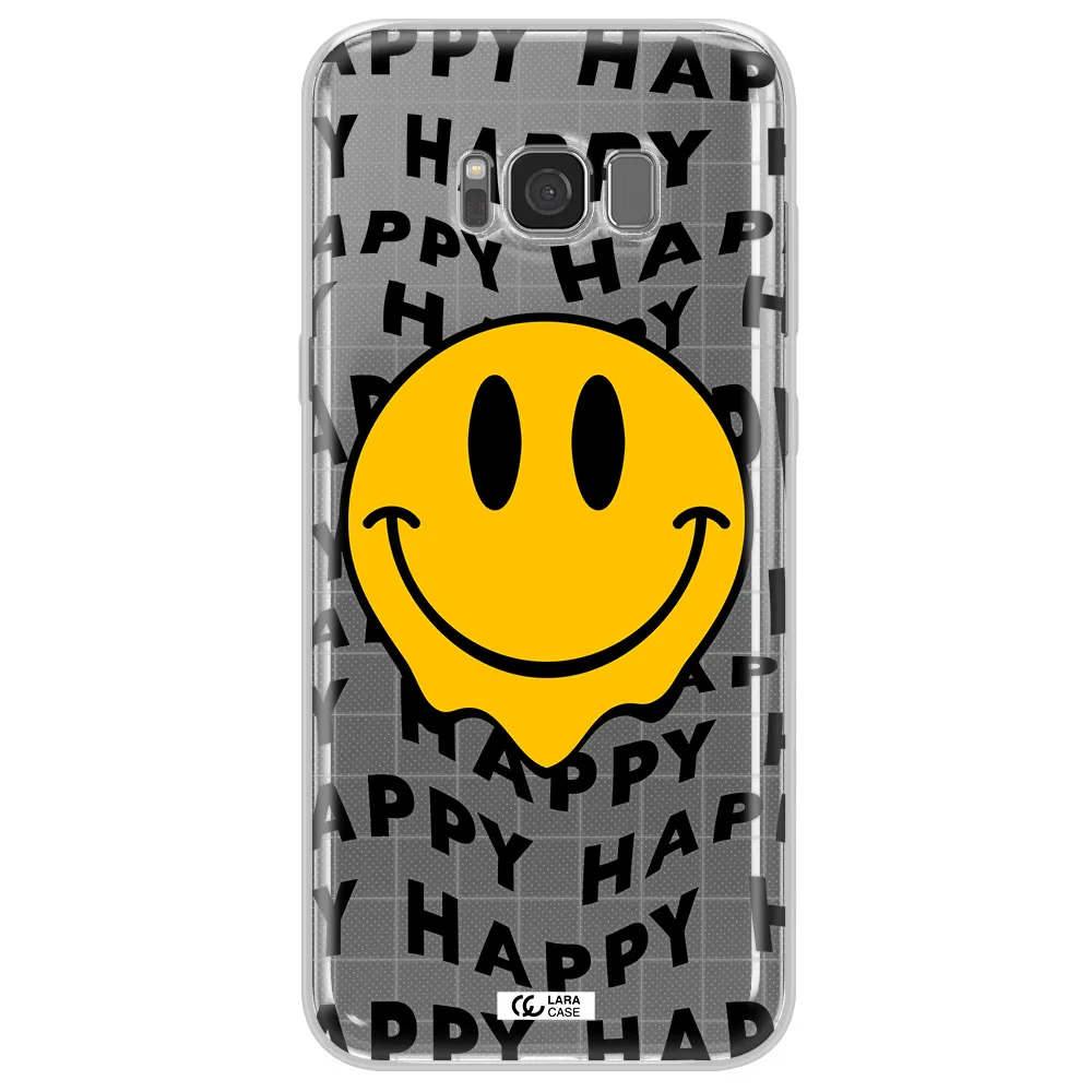 Happy Emoji Samsung S8 Clear TPU Case