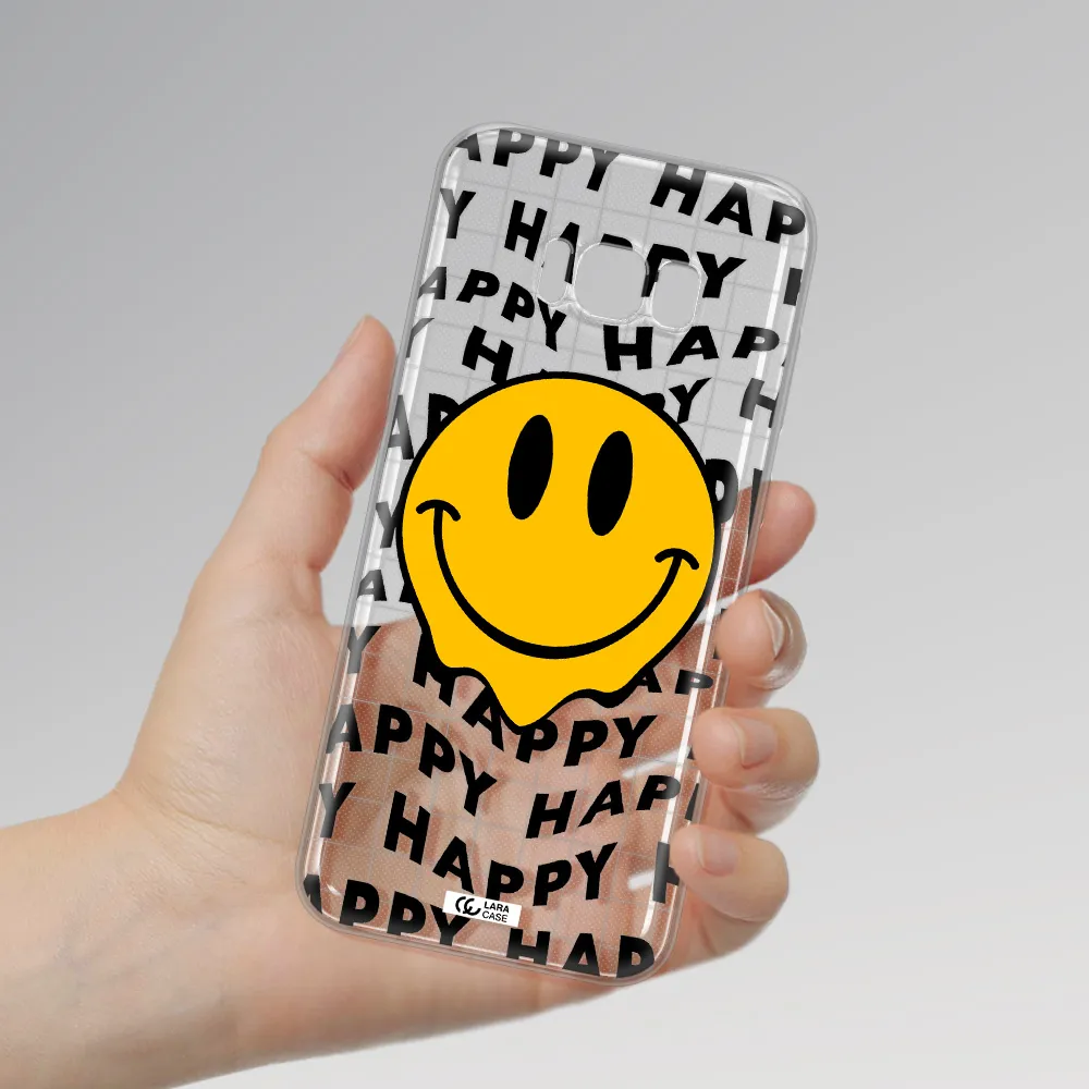 Happy Emoji Samsung S8 Plus Clear TPU Case