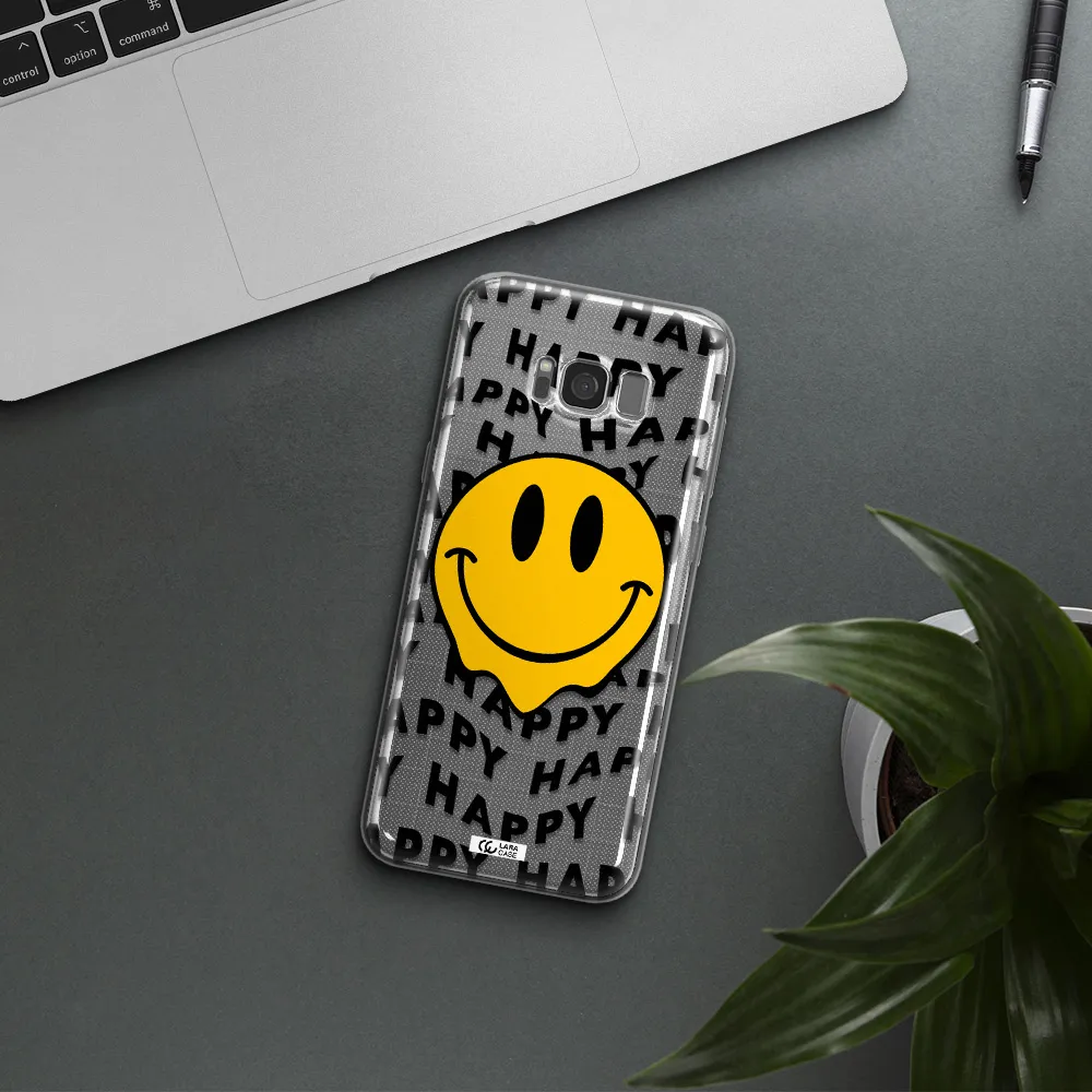Happy Emoji Samsung S8 Plus Clear TPU Case
