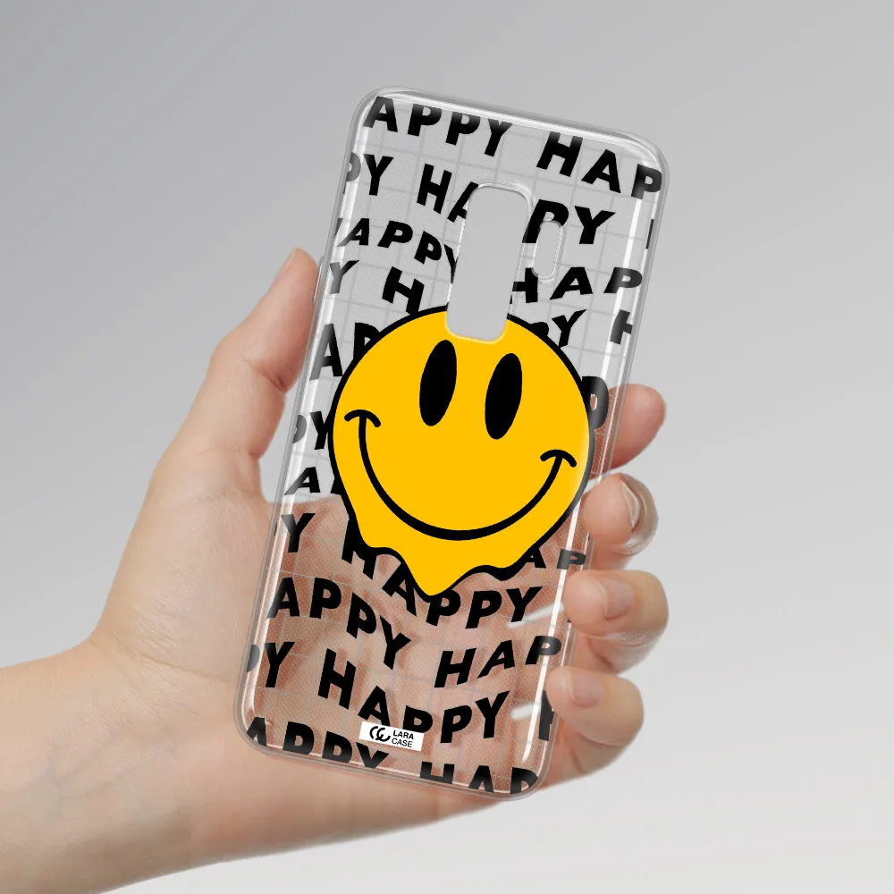 Happy Emoji Samsung S9 Plus Clear TPU Case