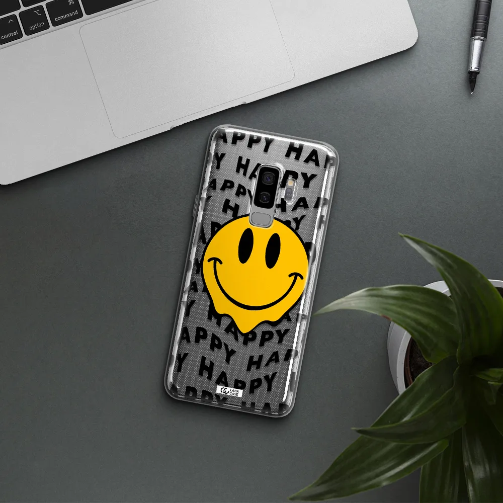 Happy Emoji Samsung S9 Plus Clear TPU Case